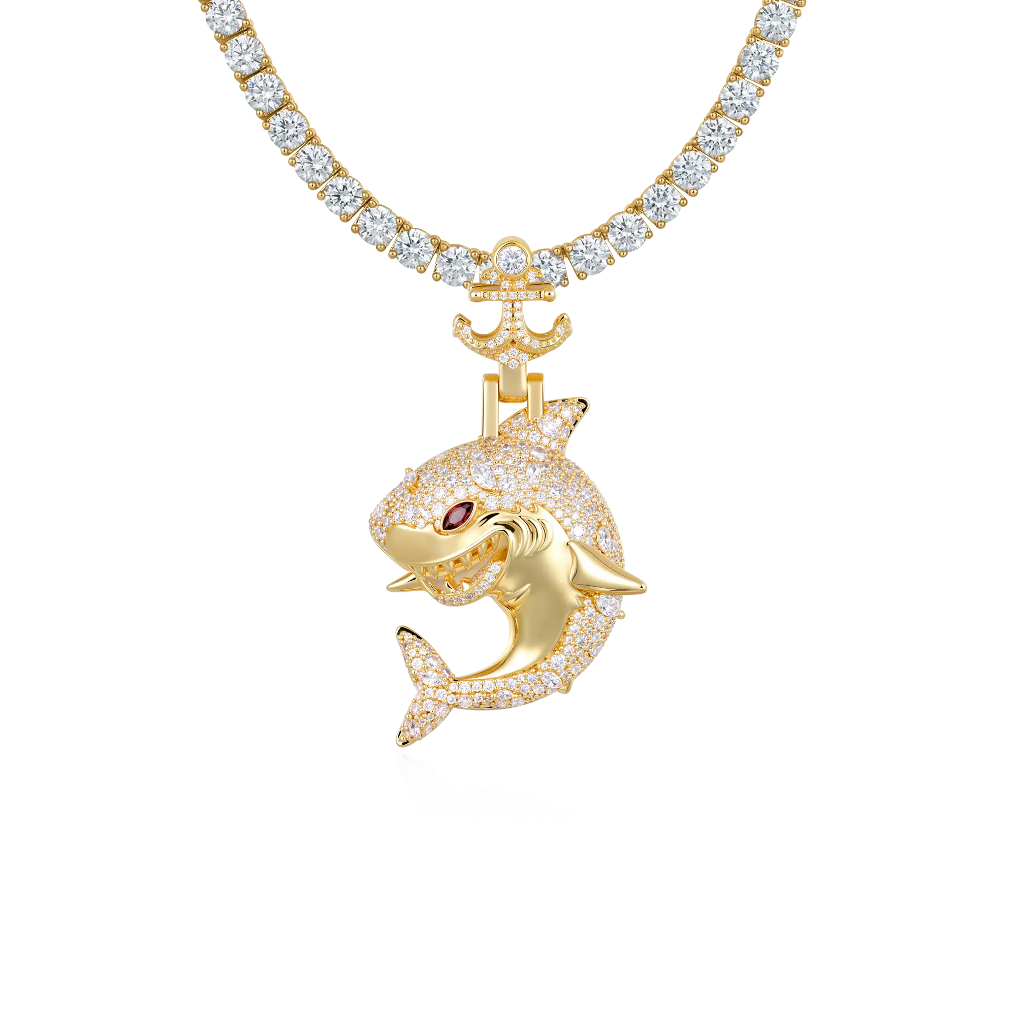 Predator Anchor Shark Pendant