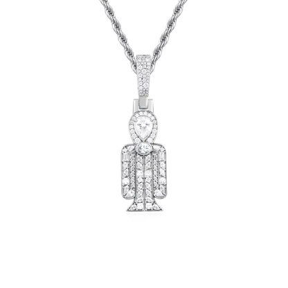 Colgante Tyet radiante con mosaico de múltiples cortes