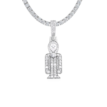 Colgante Tyet radiante con mosaico de múltiples cortes