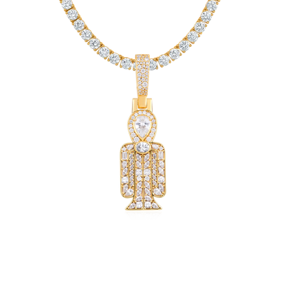 Colgante Tyet radiante con mosaico de múltiples cortes