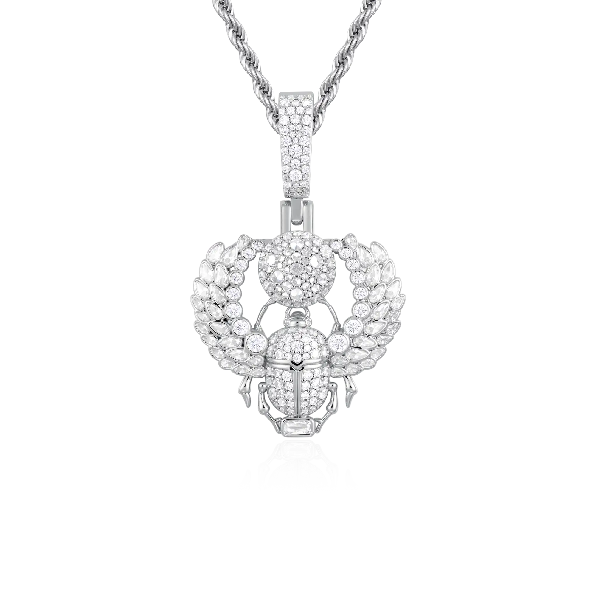 Multi-Cut Mosaic Scarab Pendant