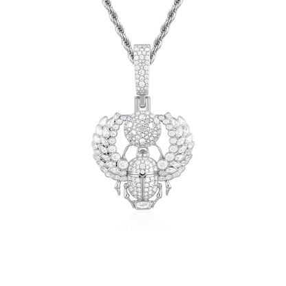 Multi-Cut Mosaic Scarab Pendant