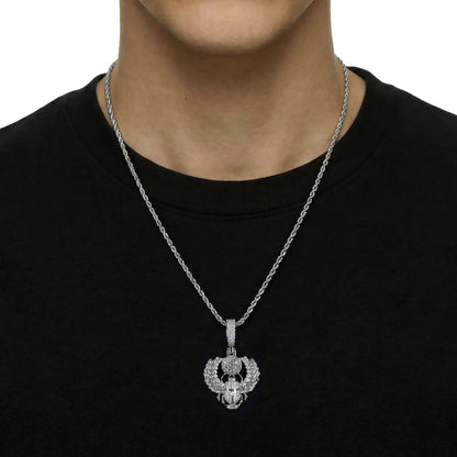 Multi-Cut Mosaic Scarab Pendant