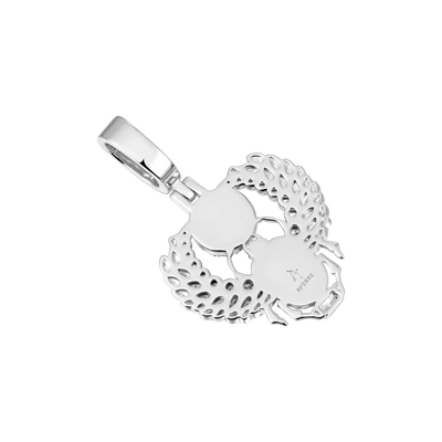 Colgante de escarabajo de mosaico de corte múltiple