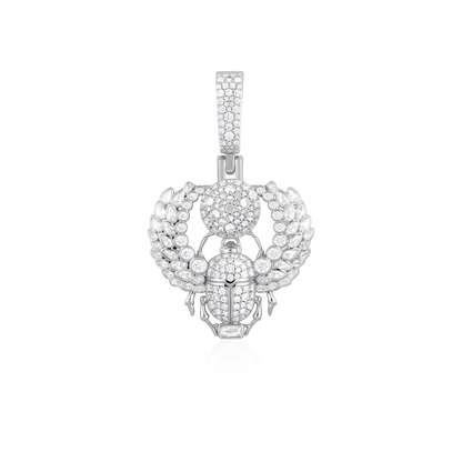 Multi-Cut Mosaic Scarab Pendant