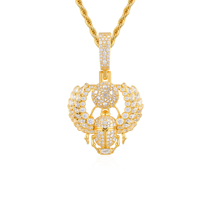 Multi-Cut Mosaic Scarab Pendant