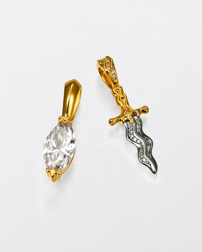 22K Marquise Cut Pendant