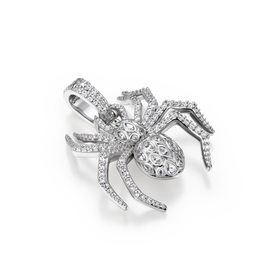 Sparkling 3D Spider Pendant