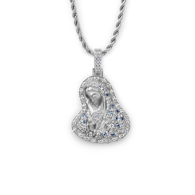 Virgin Mary Prayer Halo Pendant