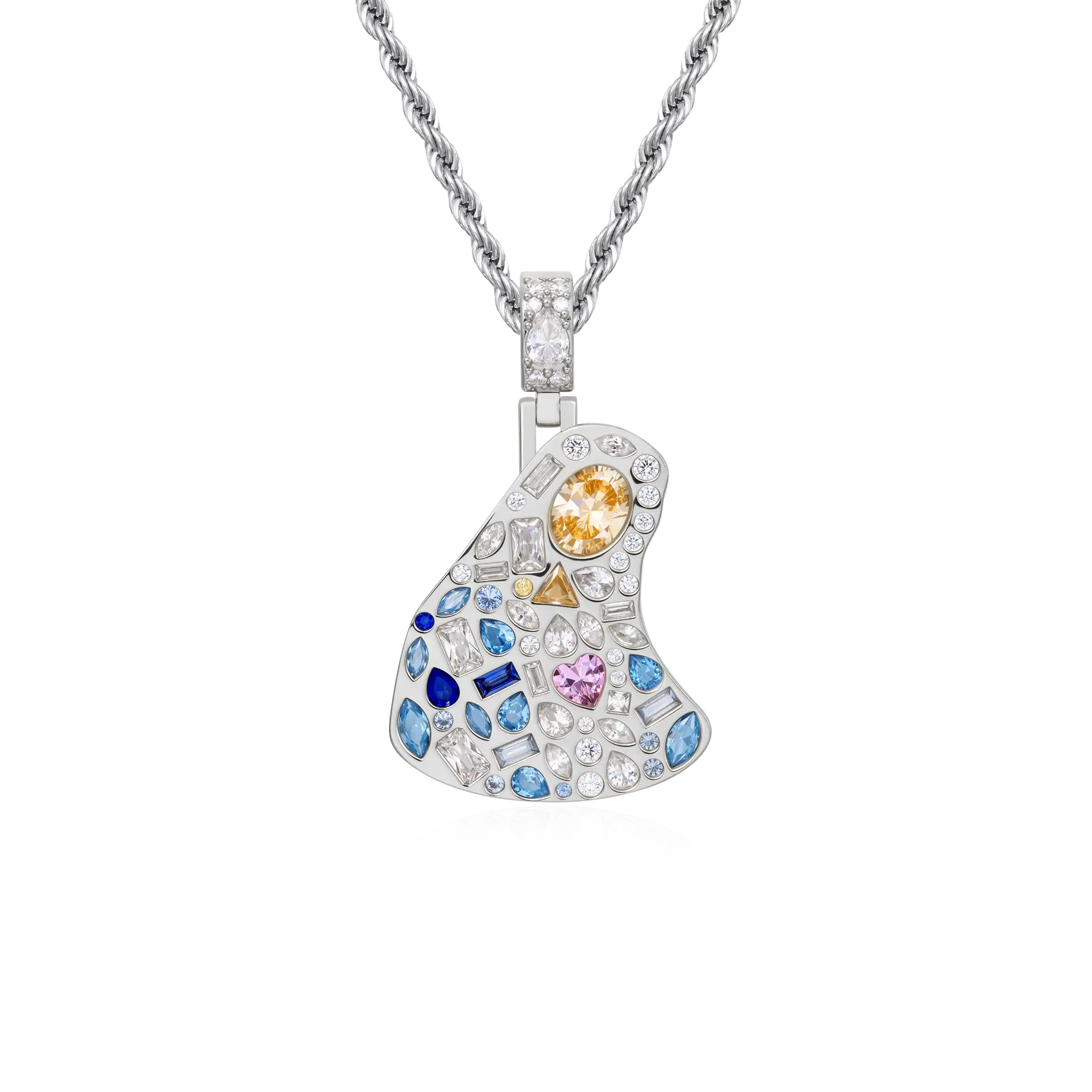 Sacred Mosaic Mary Pendant