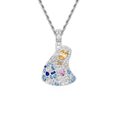 Sacred Mosaic Mary Pendant