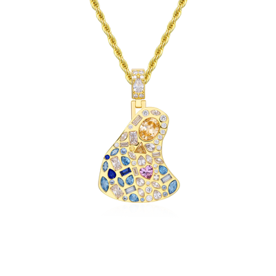 Sacred Mosaic Mary Pendant
