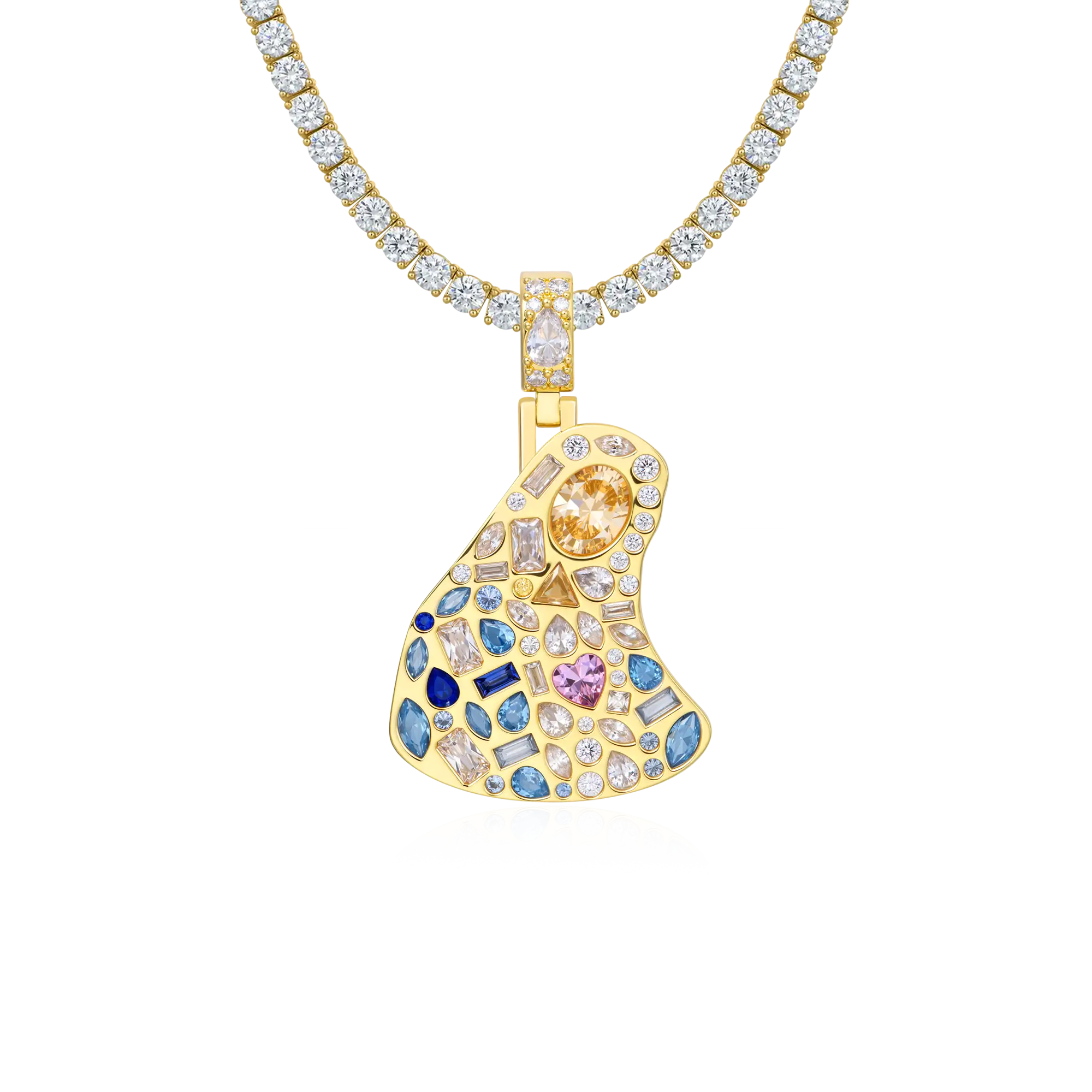 Sacred Mosaic Mary Pendant