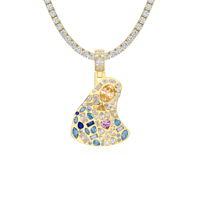 Sacred Mosaic Mary Pendant
