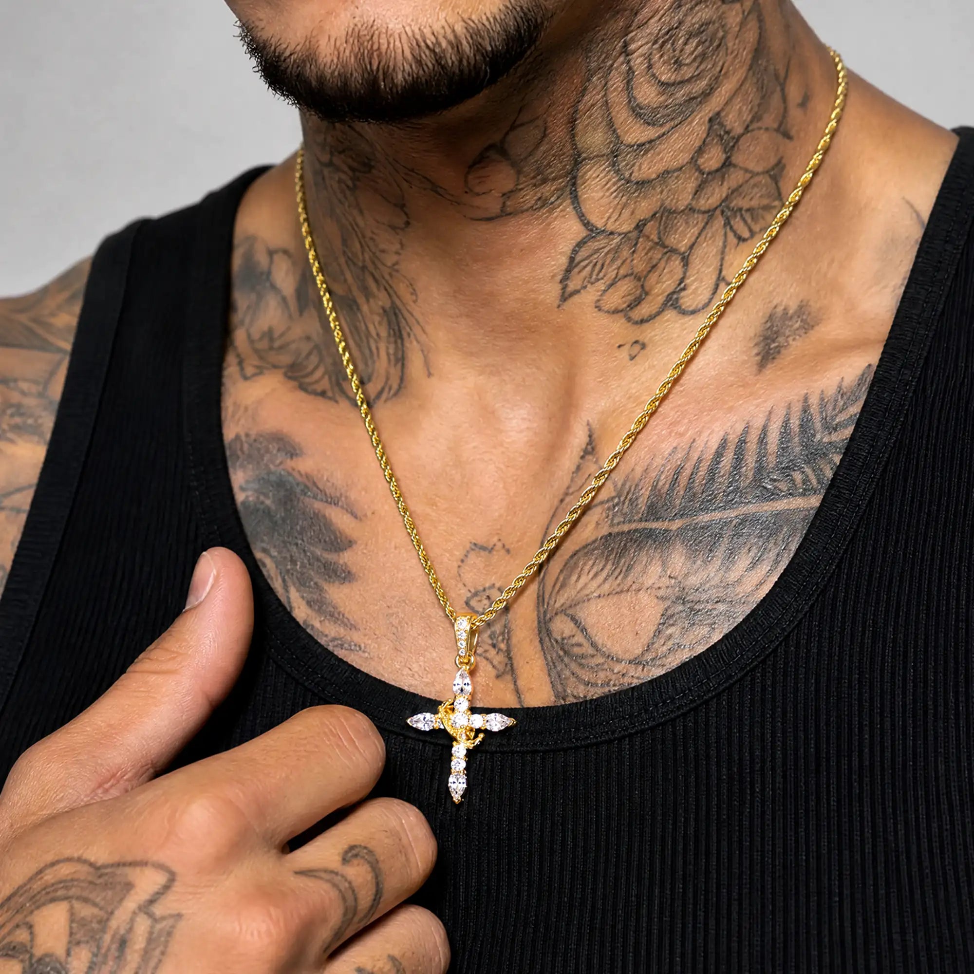 Crowned Sacred Cross Pendant