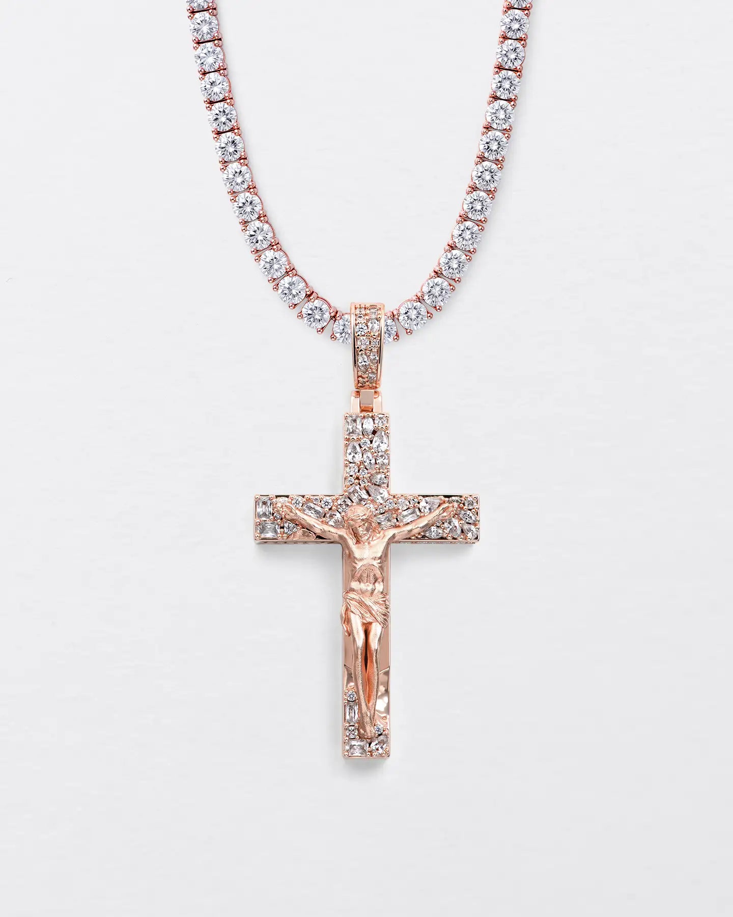 Fancy-Cut Jesus Cross Pendant