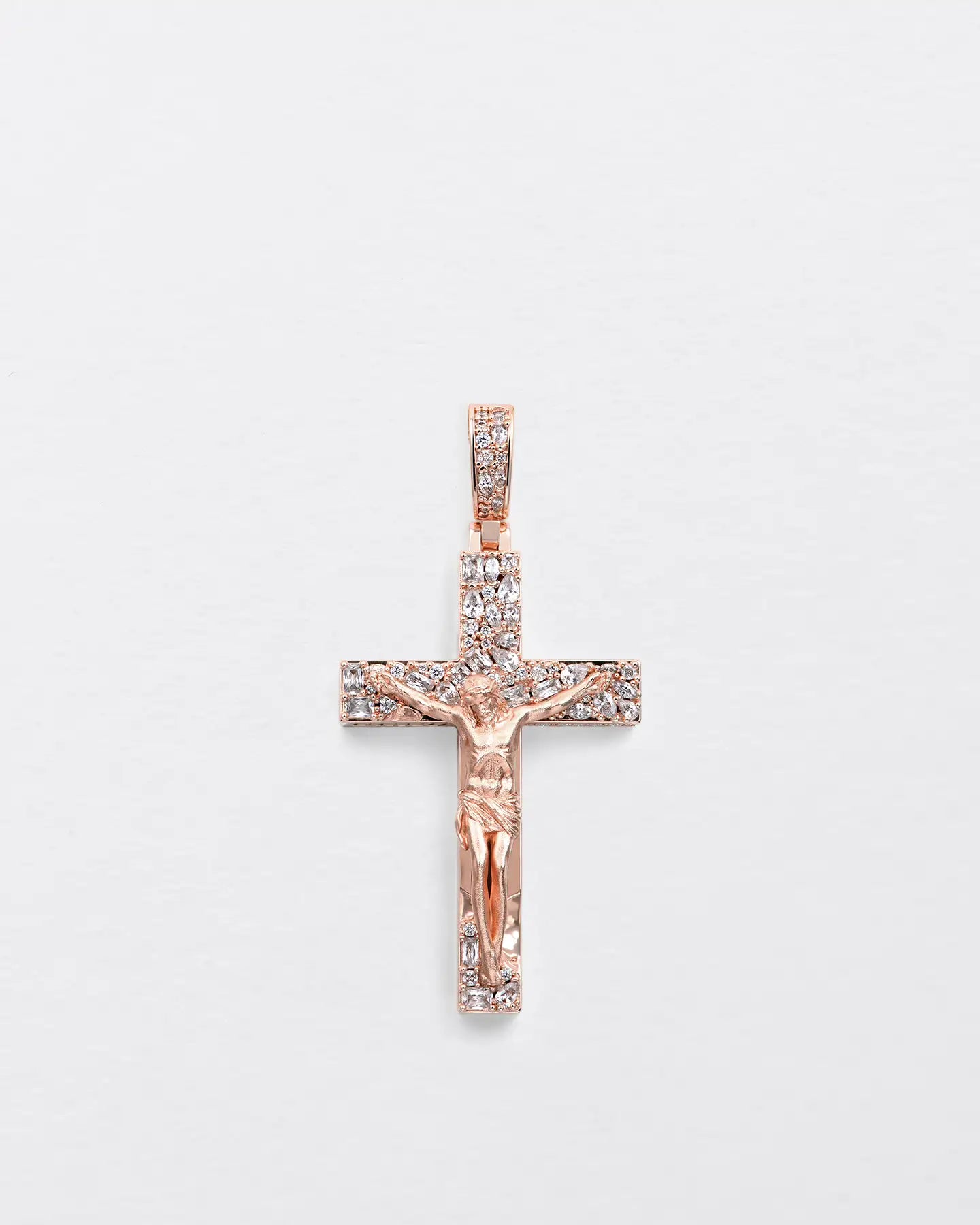 Fancy-Cut Jesus Cross Pendant