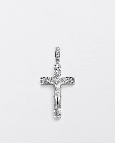 Fancy-Cut Jesus Cross Pendant