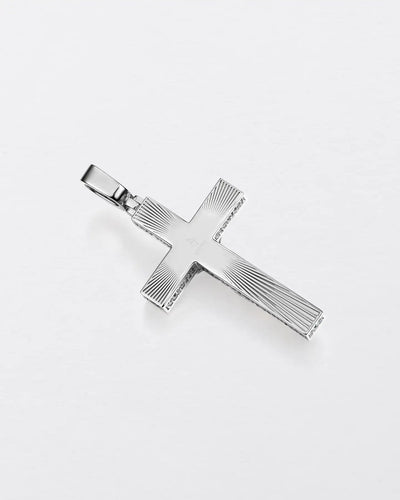 Fancy-Cut Jesus Cross Pendant
