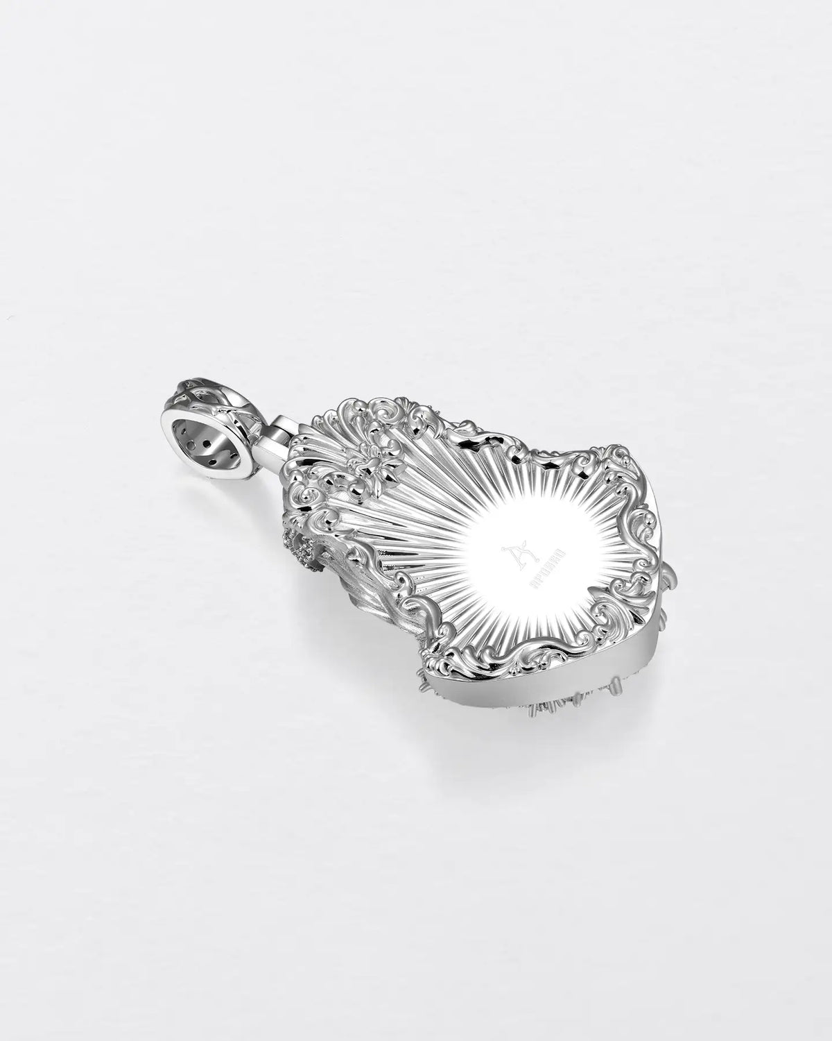 Fancy-Cut Sculptural Jesus Pendant
