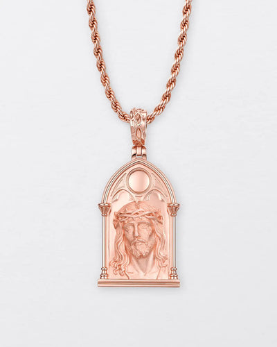 Gothic Window Jesus Pendant