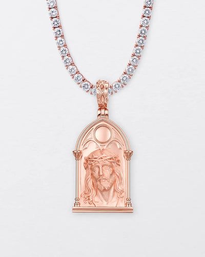 Gothic Window Jesus Pendant
