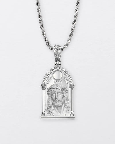 Gothic Window Jesus Pendant