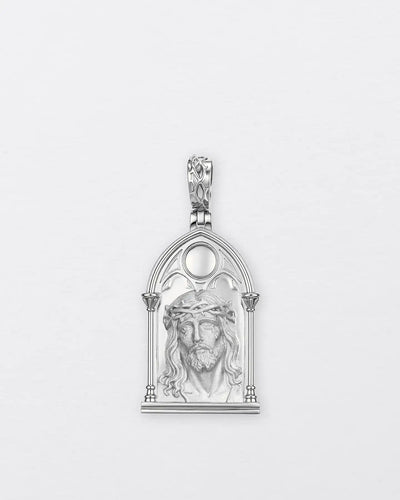 Gothic Window Jesus Pendant