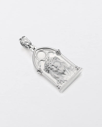Gothic Window Jesus Pendant