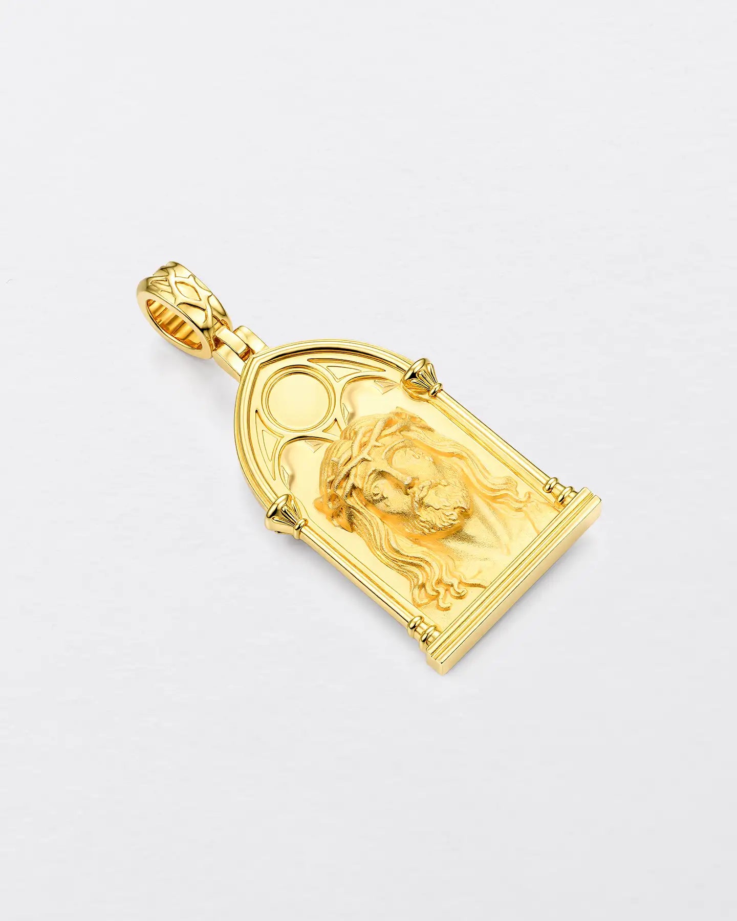 Gothic Window Jesus Pendant