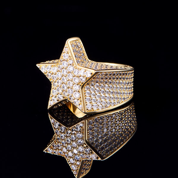 ICED STAR RING