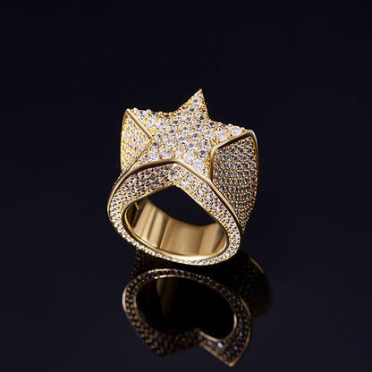 ICED STAR RING