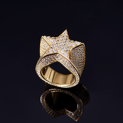 ICED STAR RING