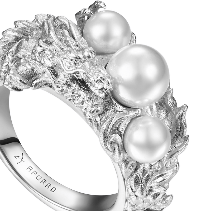 WONG Drachen Perle Ring - APORRO