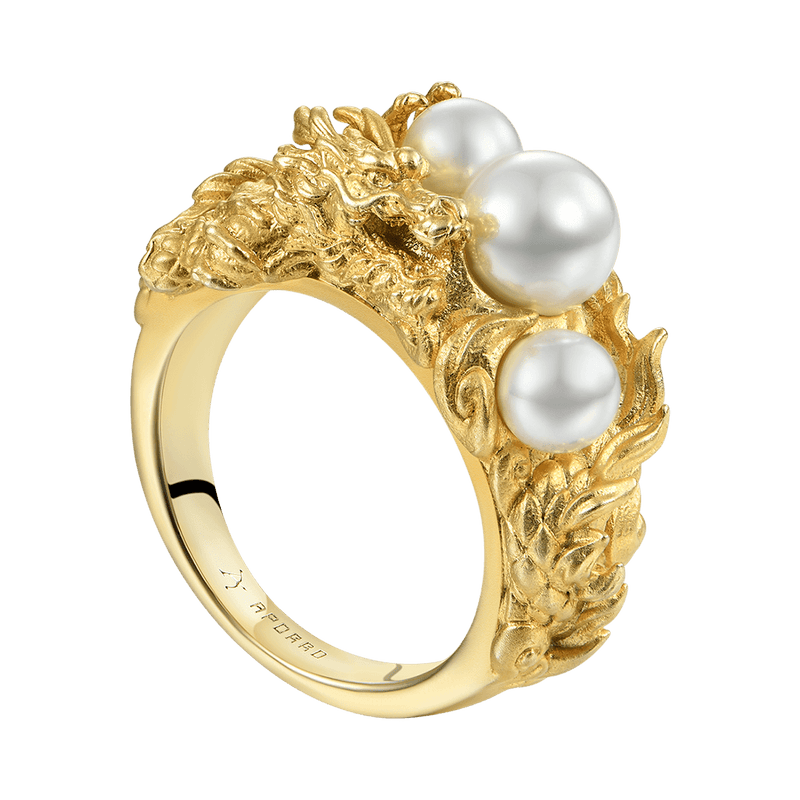 WONG Drachen Perle Ring - APORRO