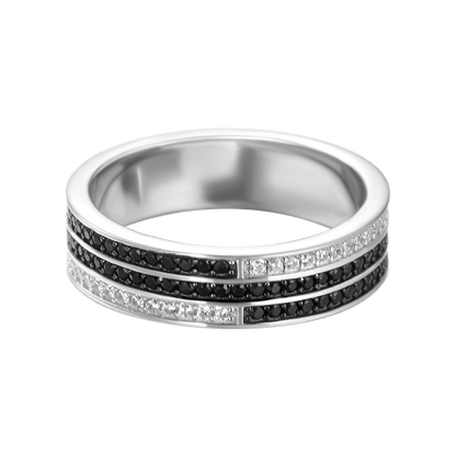 Balance Ring - 3 Reihen Edelsteine