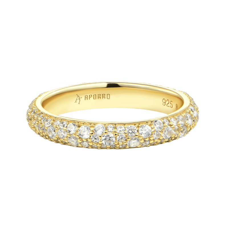 Runder Pave Band Ring - APORRO