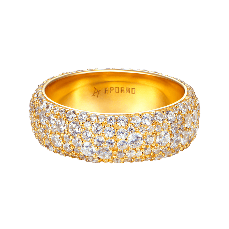 Runder Pave Band Ring - APORRO