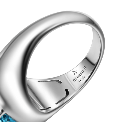 Anello Miami Ghiaccio Tritato