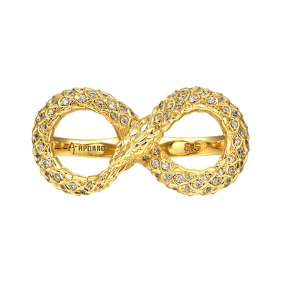 Unendlicher Schlangen-Doppelfingerring