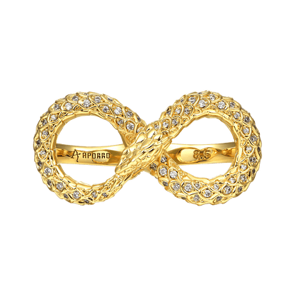 Infinity Snake Double Finger Ring