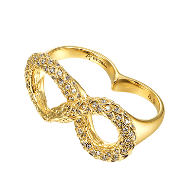 Unendlicher Schlangen-Doppelfingerring