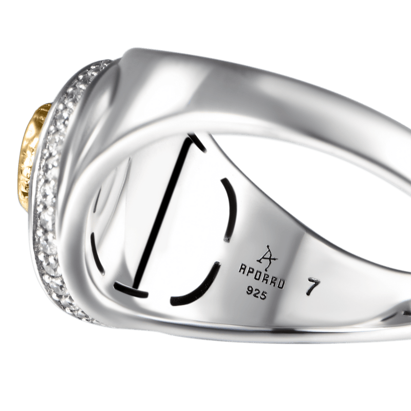 Infinity Iced Snake Signet Ring - Snake Infinty Ring For Men & Women - APORRO