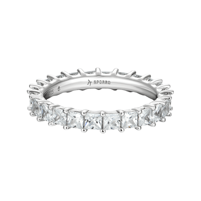 Moissanite Princess Eternity Ring