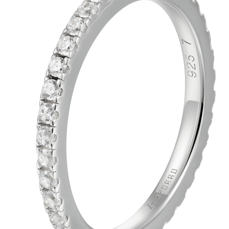 1.5MM Round Eternity Ring for Men & Women - APORRO