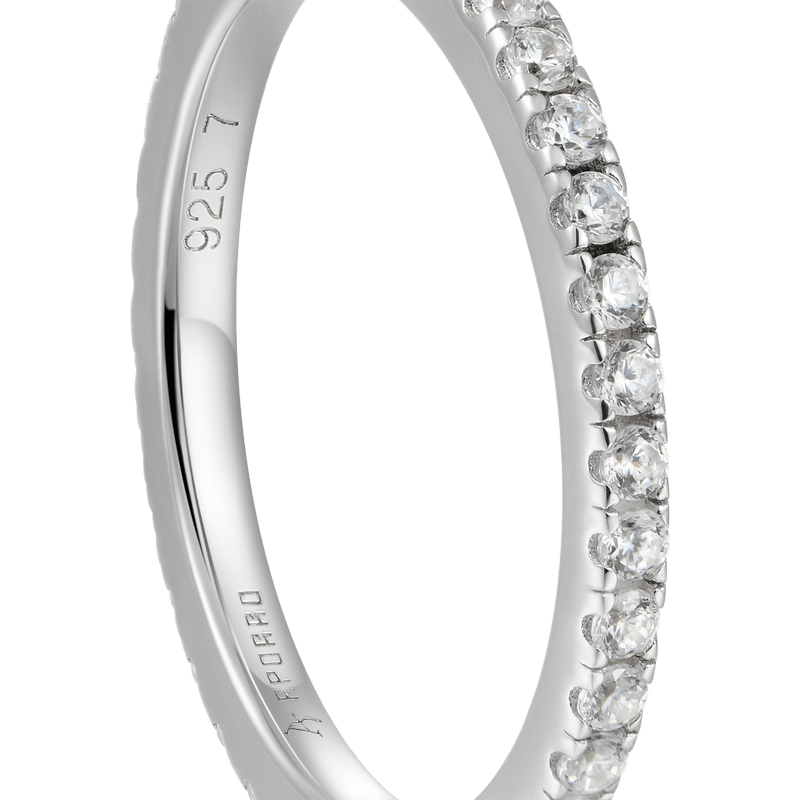 1.5MM Round Eternity Ring for Men & Women - APORRO