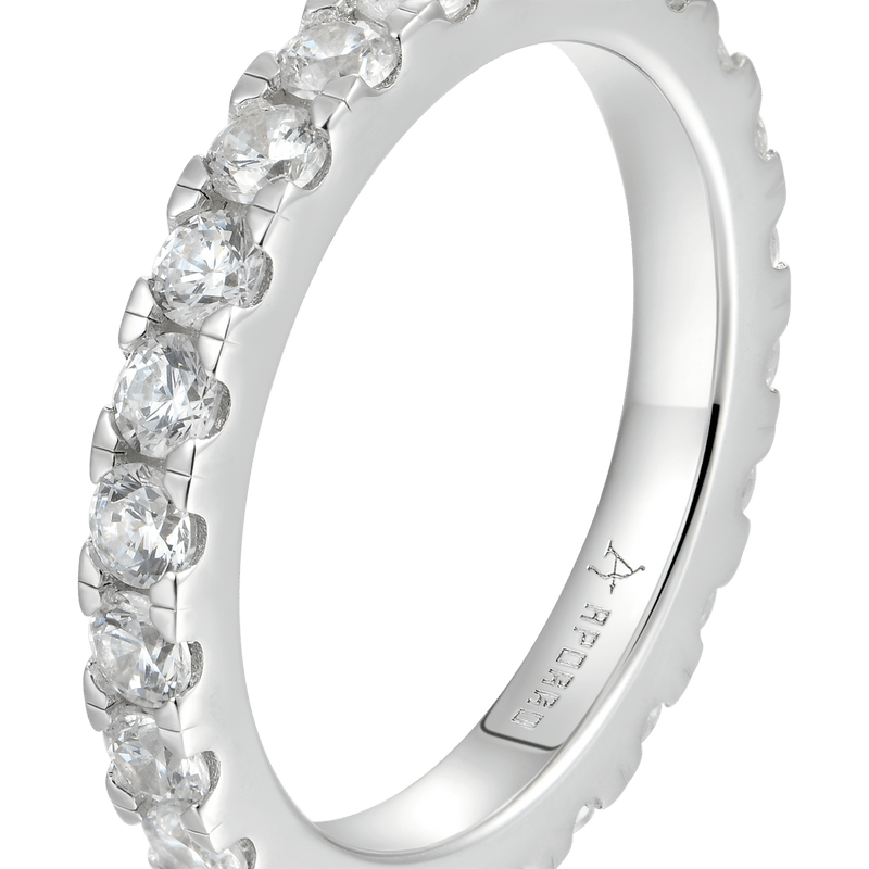 1.5MM Round Eternity Ring for Men & Women - APORRO