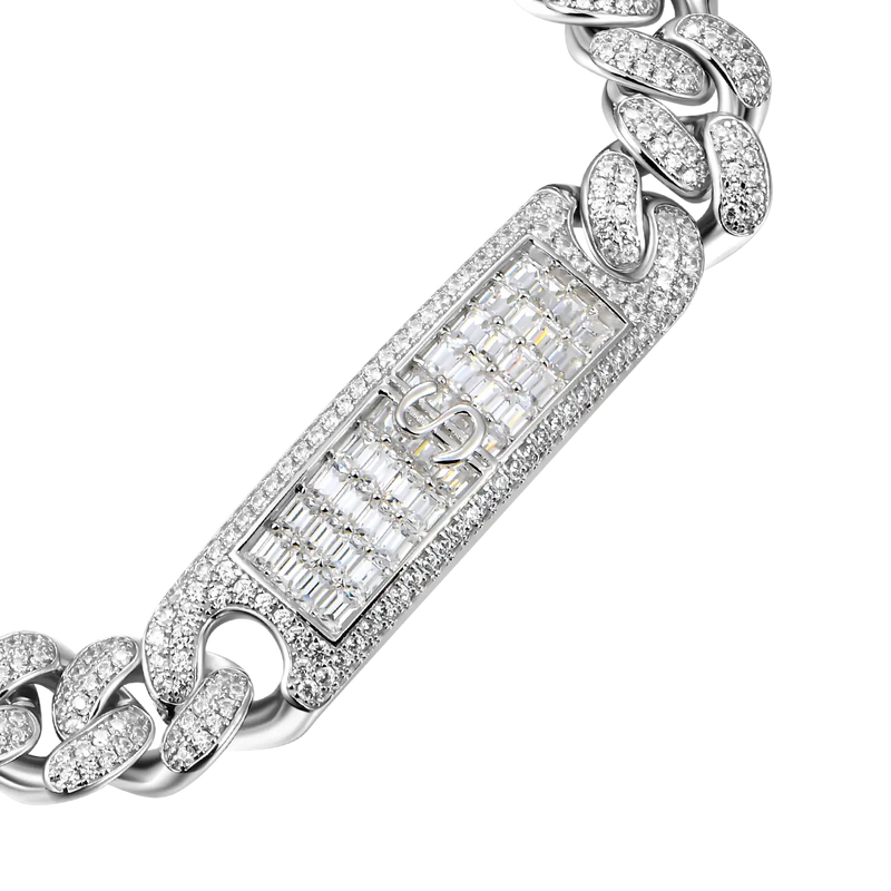 12mm Iced Name Custom Cuban Bracelet
