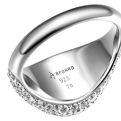 Anillo de sello con sello helado