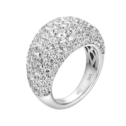 Gebogener Iced Out-Ring